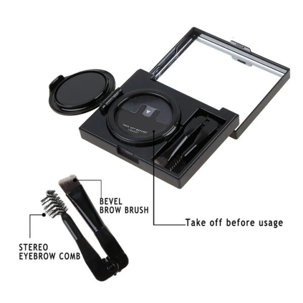 Achieve Perfect Brows with Bi-Tone Brow Powder and Comb Brush - Image 2