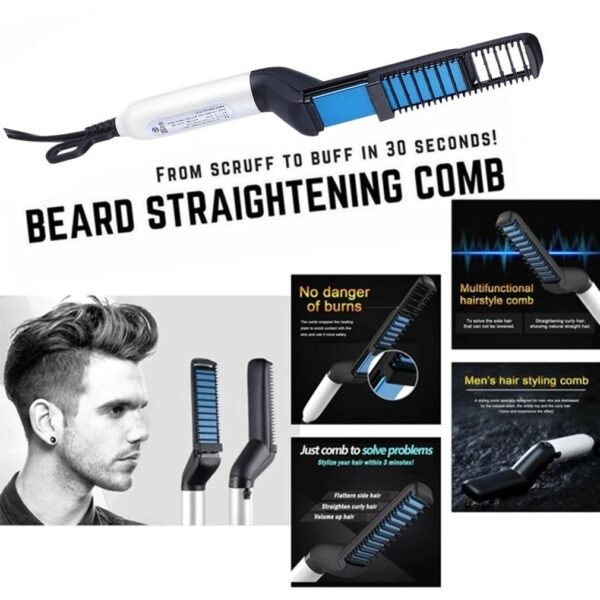 Achieve Perfect Hair with Our Innovative Men's Hair Straightening Brush - Image 2