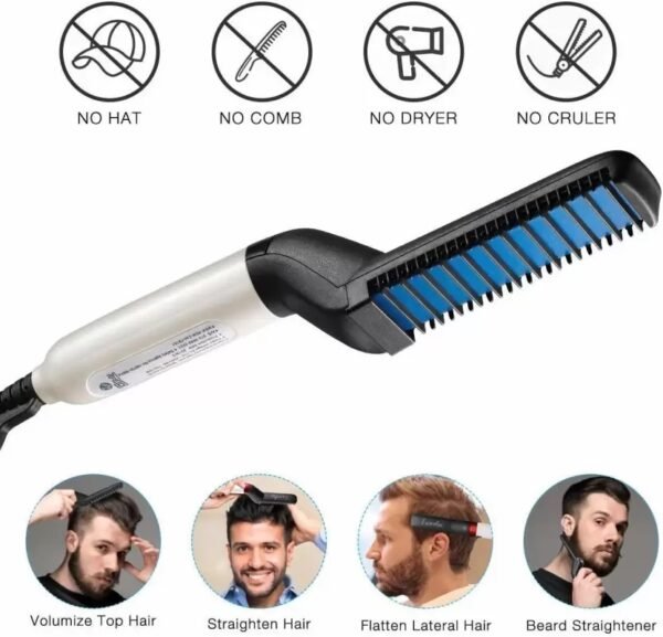 Achieve Perfect Hair with Our Innovative Men's Hair Straightening Brush - Image 4